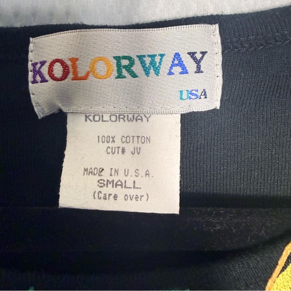 Kolorway Black Hand Painted Wearable Art - Picture 9 of 9